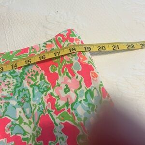 Lilly Pulitzer Pink and Green Floral Fabric